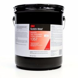 3M 1357 Lt Yellow Neoprene Hi Perf Cont Adh 5 Gal Ps Pail -3M