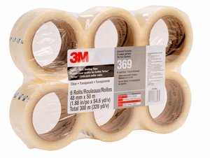 3M 369 Cinta de empaque Uso industrial Tartan 48 mm x 100 m