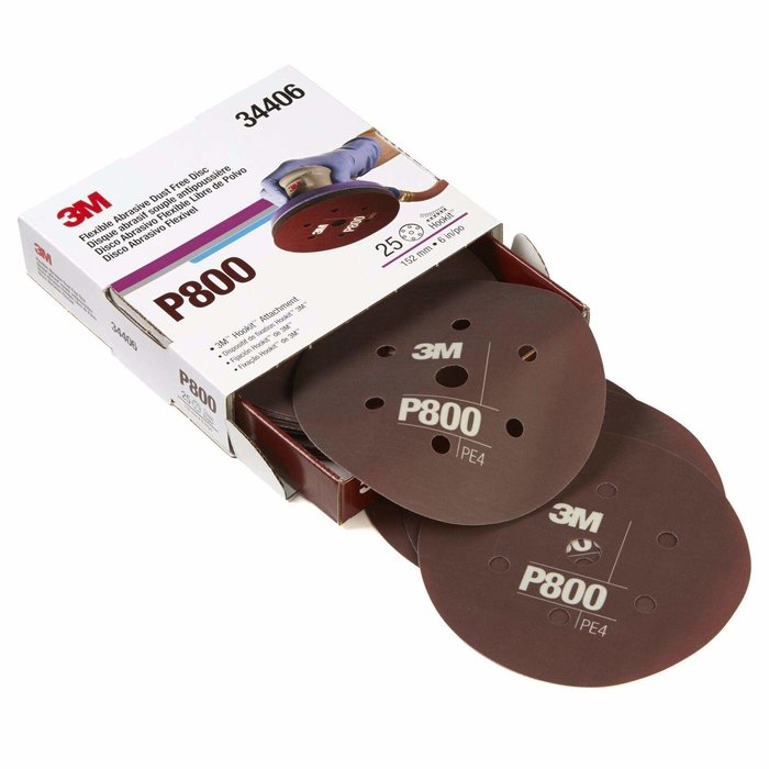 3M 34406 Disco Abrasivo Flexible 6" P800