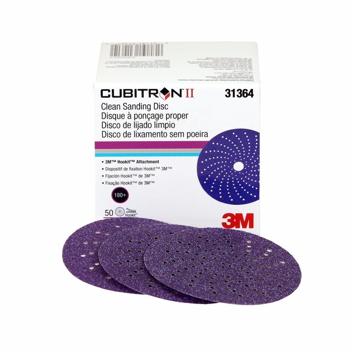 3M 31364 Disco Hookit Clean Sanding Cubitron II 3" G180+