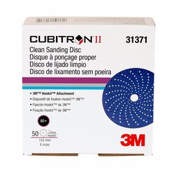 3M 31371 Disco Hookit Cubitron II , 282 perforaciones , G80+