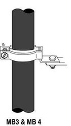 3M Abrazadera para montaje sencillo Triple