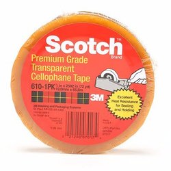 3M 610 Cinta adhesiva de empaque ligero Scotch 18 mm x 66 m