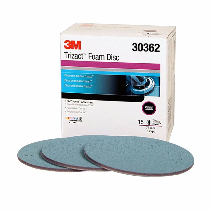 3M 30362 Disco Trizact Hookit para Matizado 3" P5000