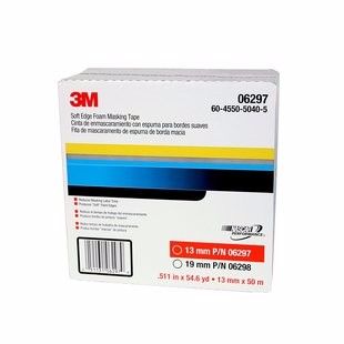 3M 6297 Cinta espuma proteccion puertas y cajuelas 12 MM x 50 MT