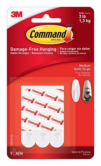 3M 17201-4PK-ES INTERLOCKING BLANCO 4PK COMMAND