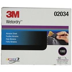 3M 2034 Imperial Wetordry 9 x 11" P1000 (Subempaque c/50)